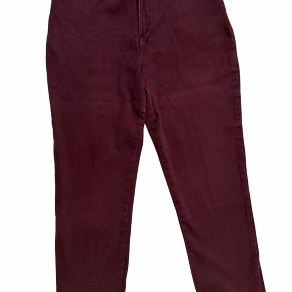 Gloria Vanderbilt Amanda burgundy pants